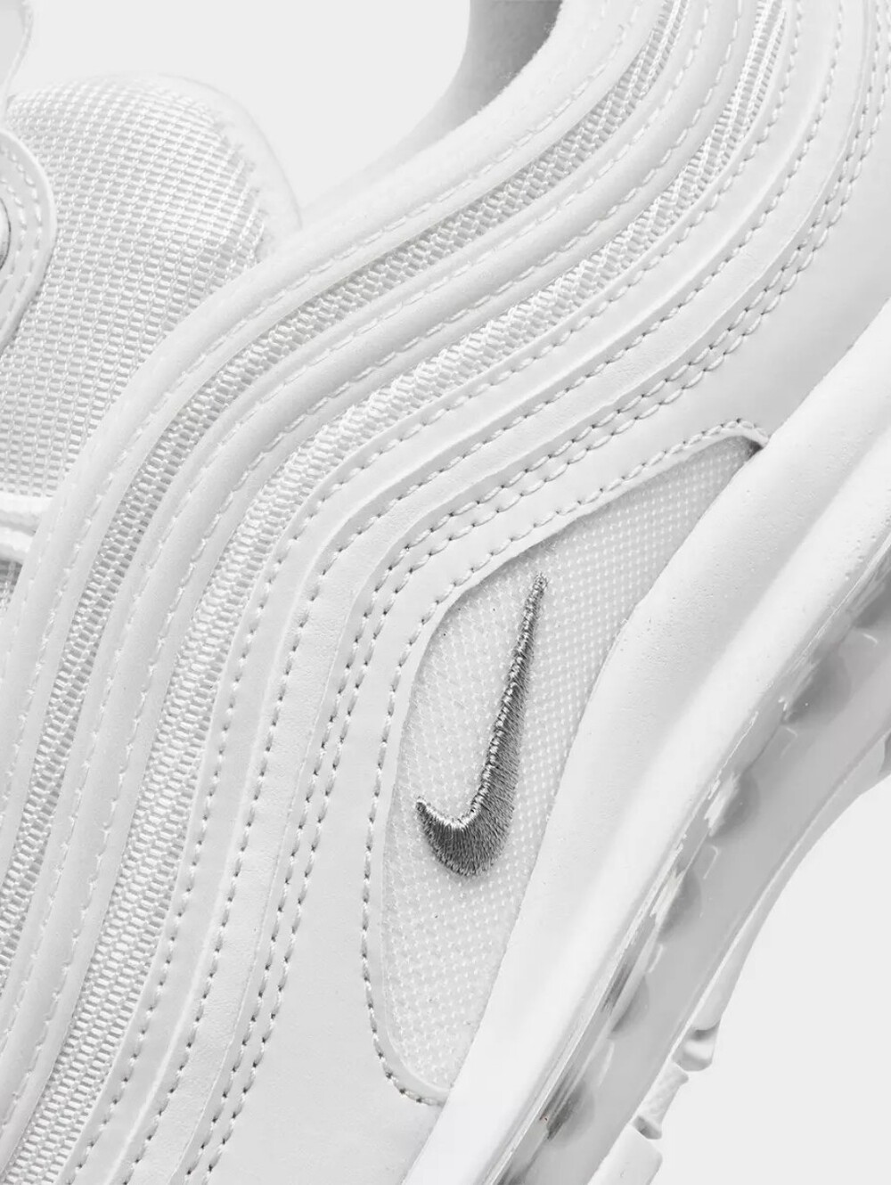 Nike White Air Max 97 Low-Profile Sneakers - Picture 4 of 9